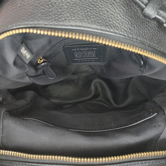 Coach Campus Backpack 23 Black Leather Small Backpack 31032 - Picture 12 of 14